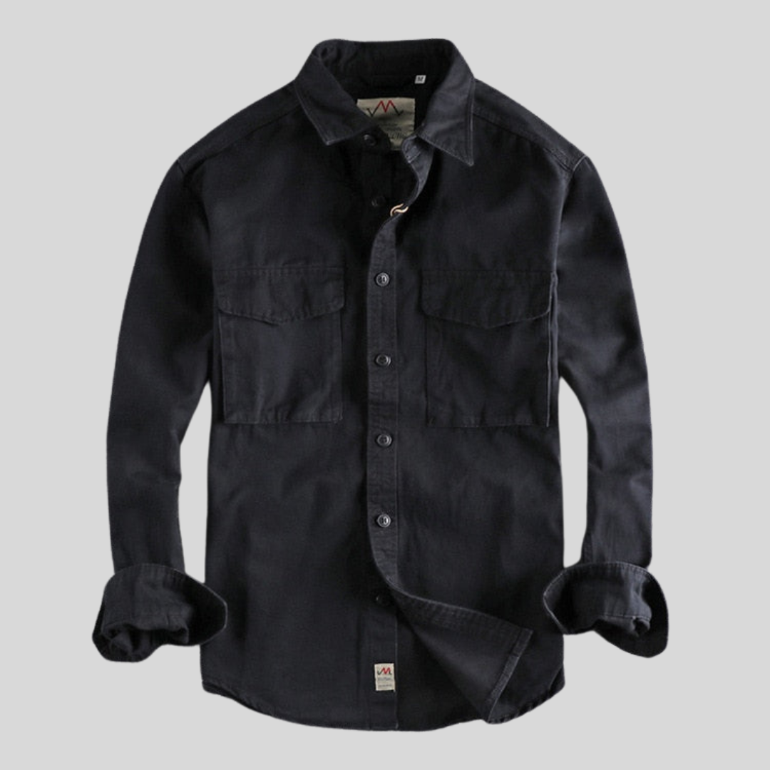 Montiqeu - Premium Cotton Cargo Shirt voor Heren