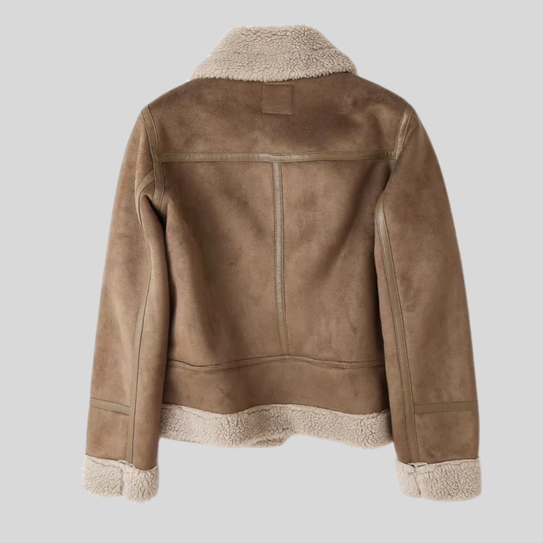 Montique - Modieuze Shearling Jas voor Dames