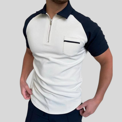 Montiqeu - Modern Collar Shirt met Rits voor Heren