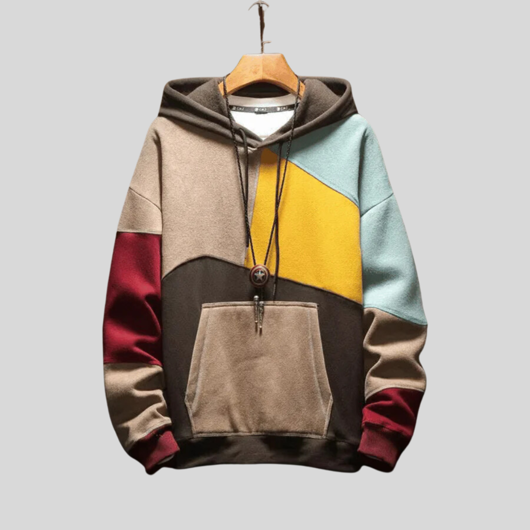 Montique - Kleurblokken Hoodie voor Heren