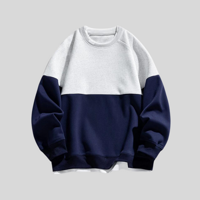 Montiqeu - 2 In 1 Kleurblok Sweatshirt Voor Heren