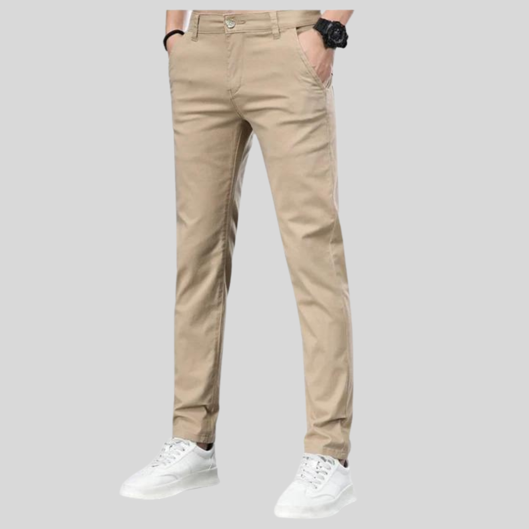 Montiqeu - Slim Fit Katoenen Broek voor Heren