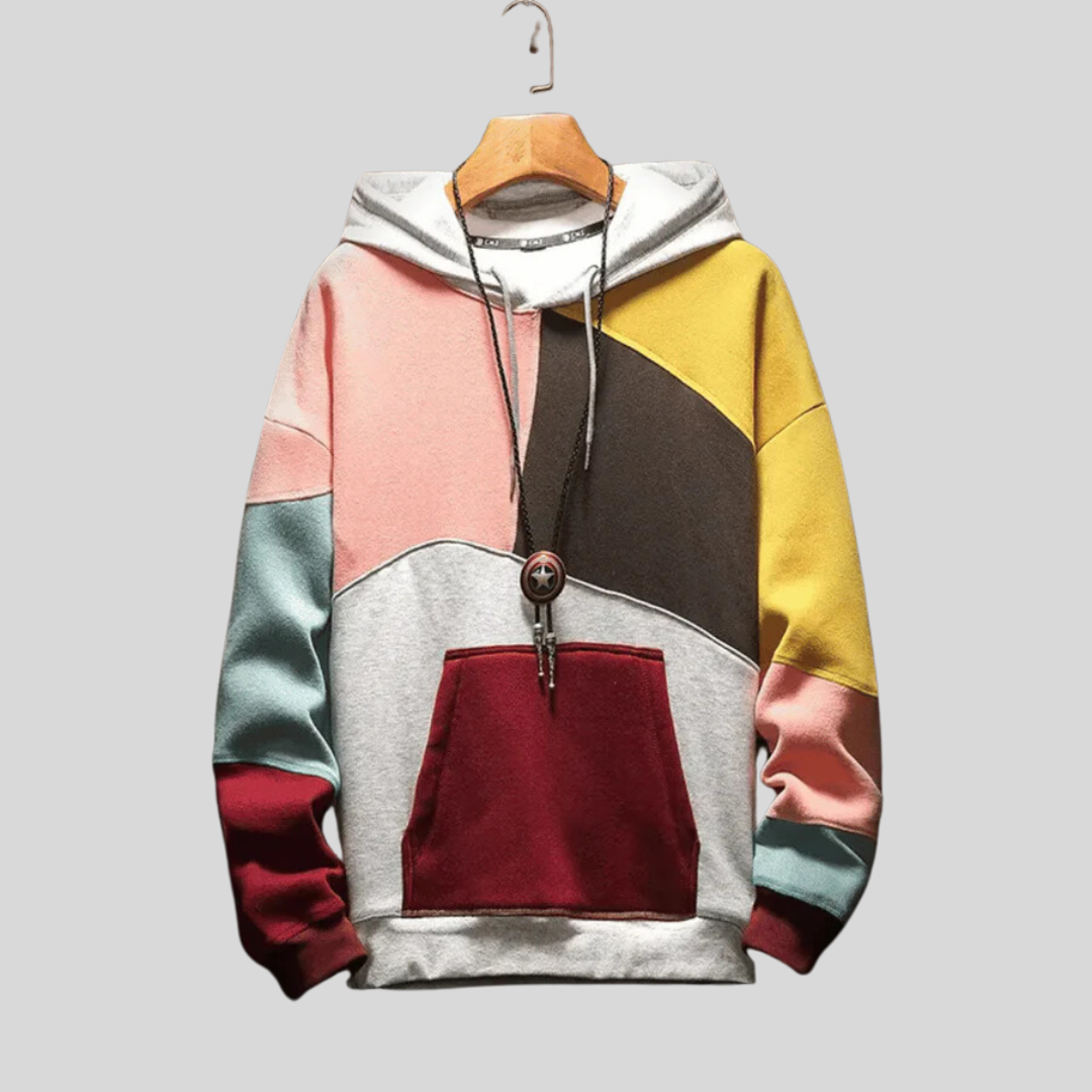 Montique - Kleurblokken Hoodie voor Heren