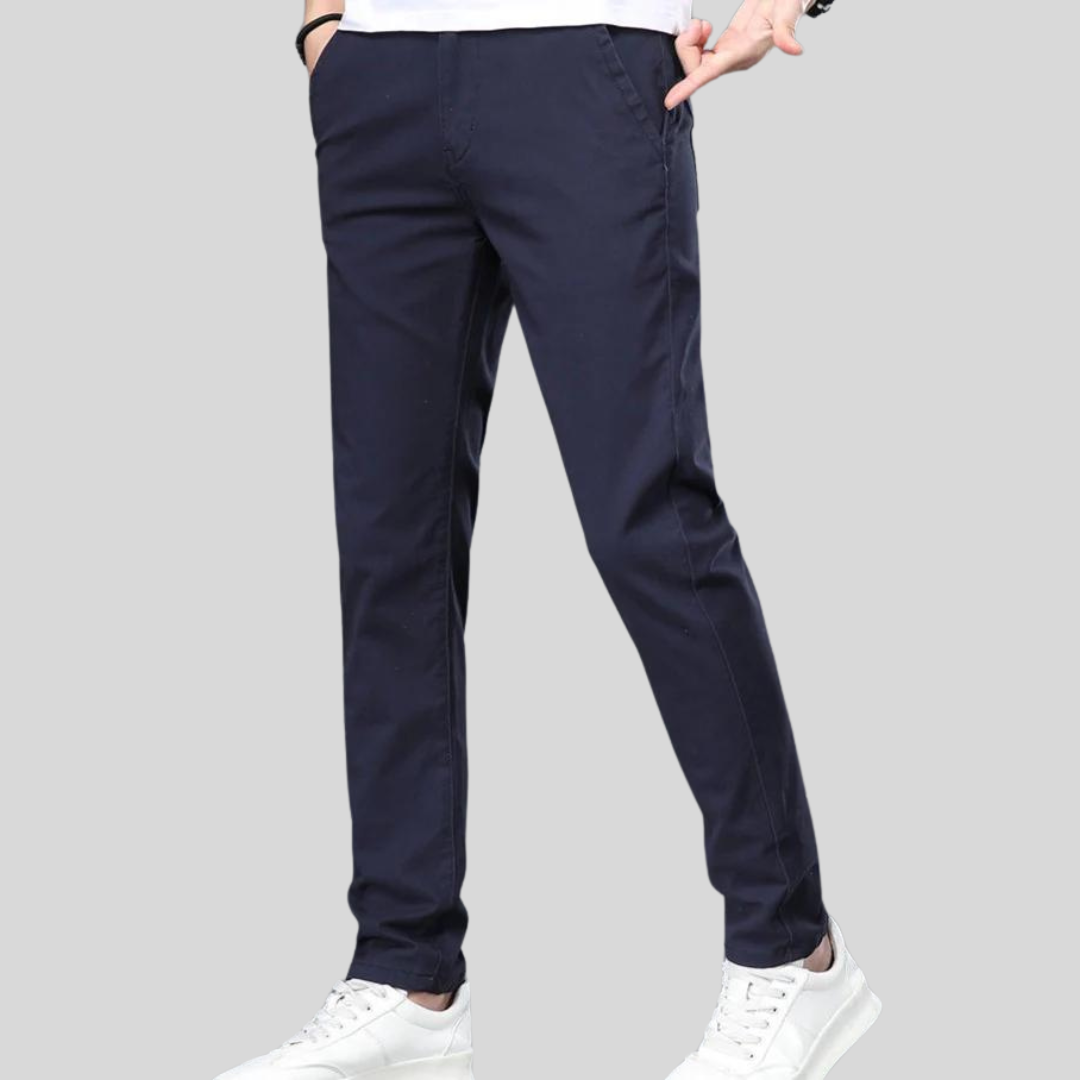 Montiqeu - Slim Fit Katoenen Broek voor Heren