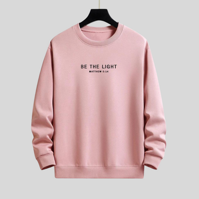 Montiqeu - Be The Light Print Relax Fit Sweatshirt Voor Mannen