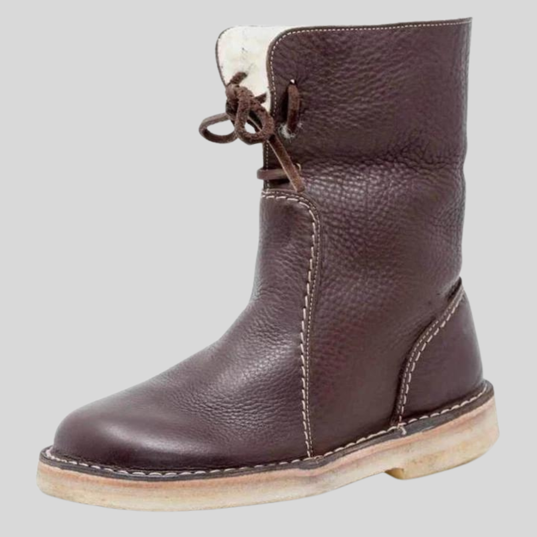 Montiqeu - Vintage Stiefel met Wolvulling