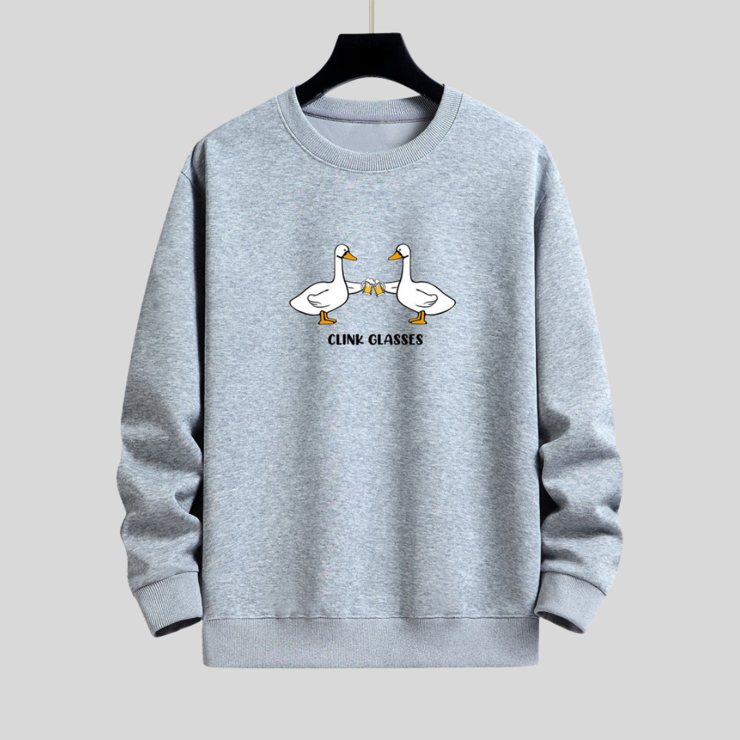 Montiqeu - Cheers Goose Relax Fit Sweatshirt Voor Mannen