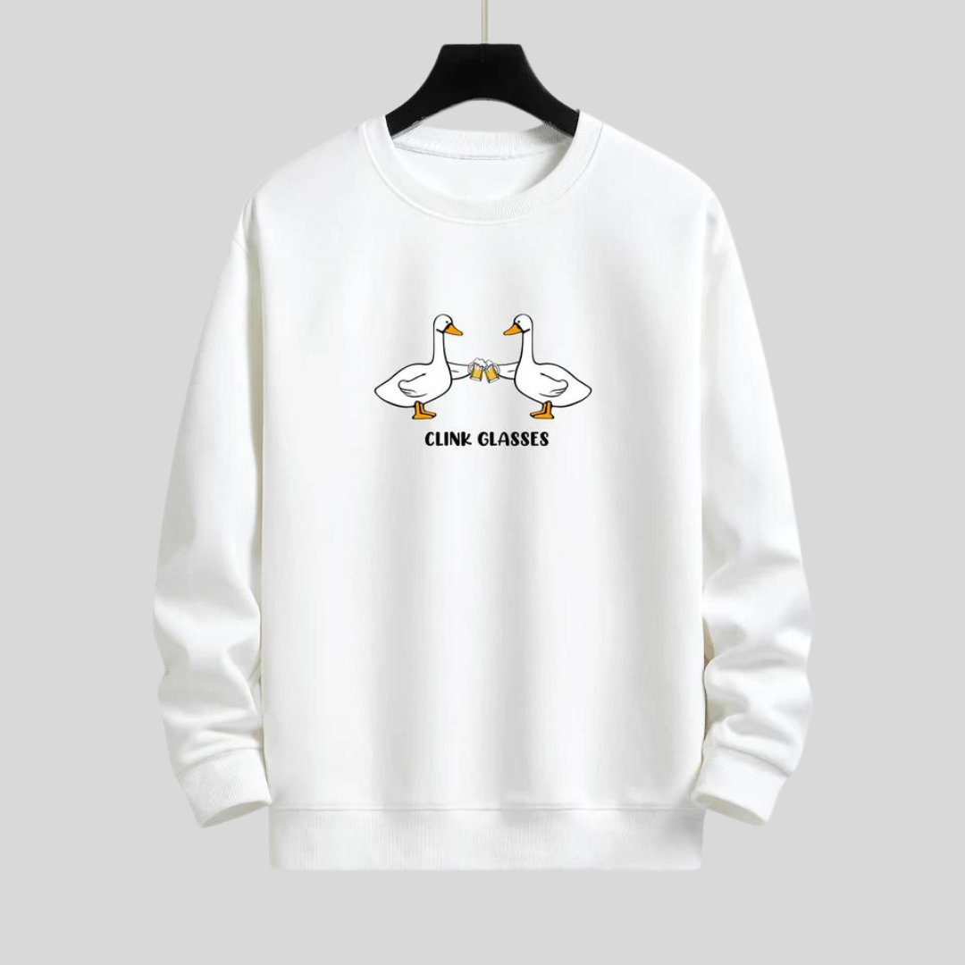 Montiqeu - Cheers Goose Relax Fit Sweatshirt Voor Mannen