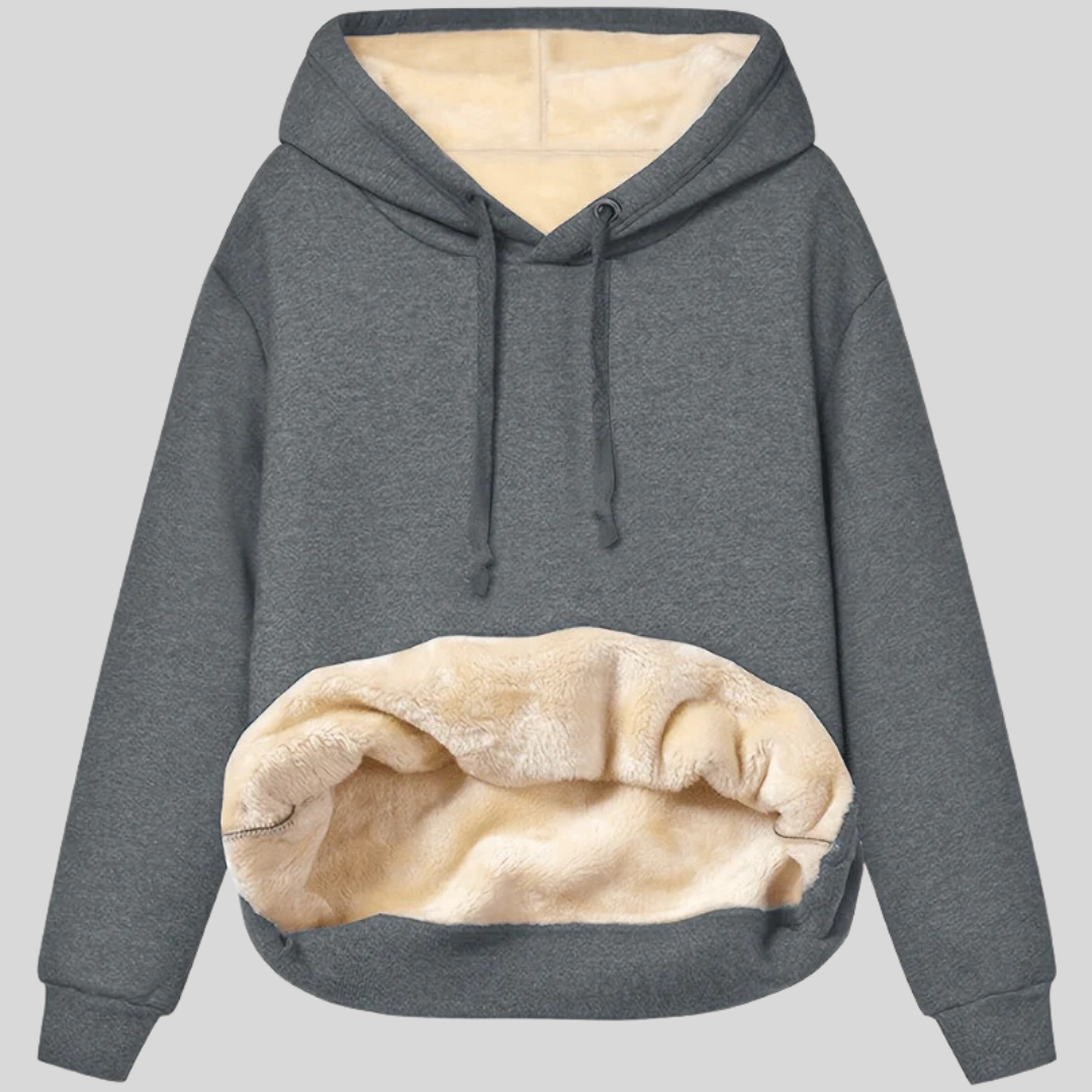 Montique - Omkeerbare Hoodie met Warme Sherpa Voering