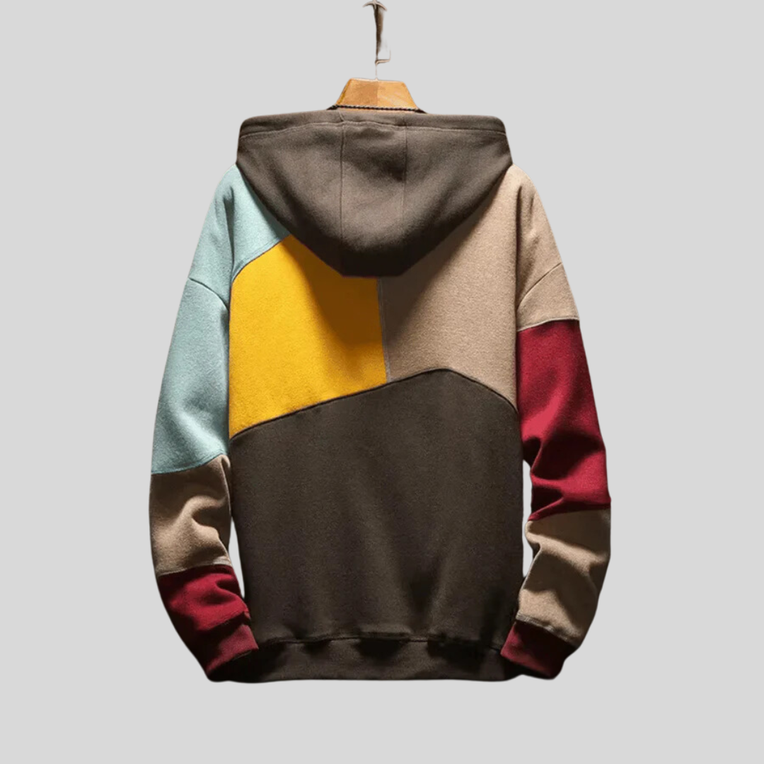 Montique - Kleurblokken Hoodie voor Heren