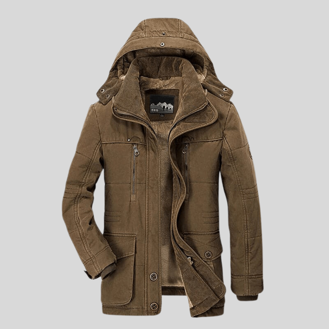 Wenen - Heren Outdoor Winter Jas Met Wollen Binnenvoering