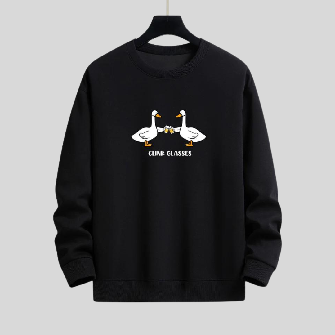 Montiqeu - Cheers Goose Relax Fit Sweatshirt Voor Mannen