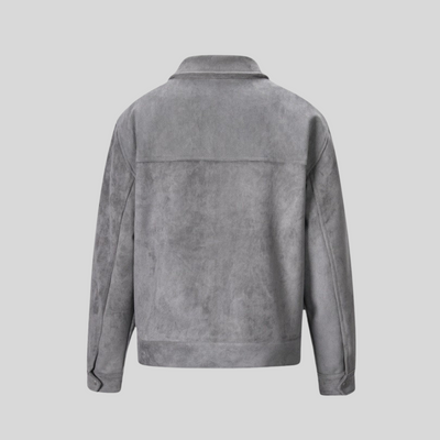 Montiqeu - Luxe oversized Suède jas voor heren