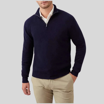 Montique - Stijlvolle & Comfortabele Half-Zip Trui voor Mannen