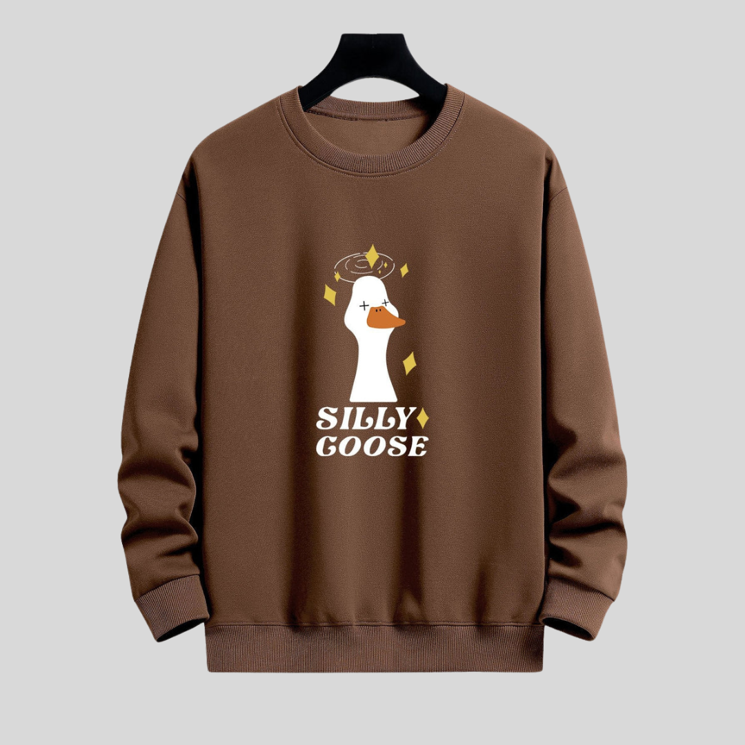 Montiqeu - Dizzy Goose Relax Fit Sweatshirt Voor Mannen