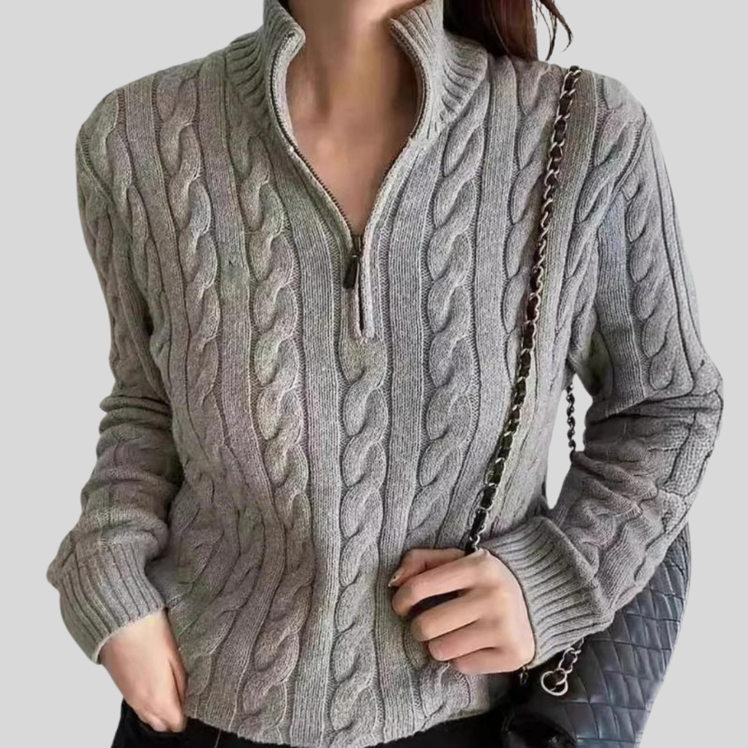 Montiqeu - Zip-Up Dames Cardigan