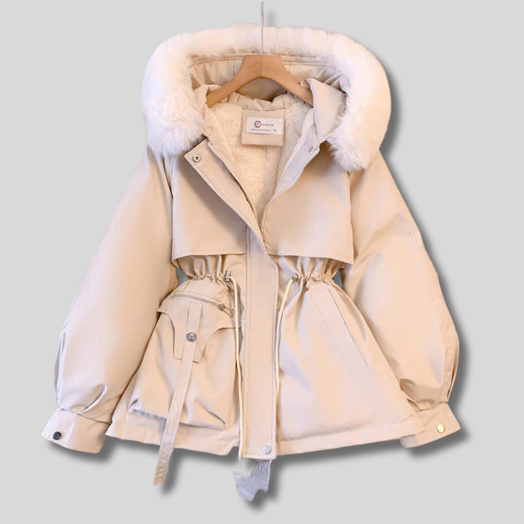 Montique - Luxe Winterparka met Bontkraag voor Dames