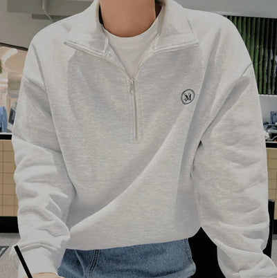 Montiqeu - Cotton Zip-Up Sweater