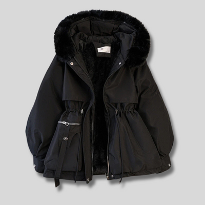 Montique - Luxe Winterparka met Bontkraag voor Dames