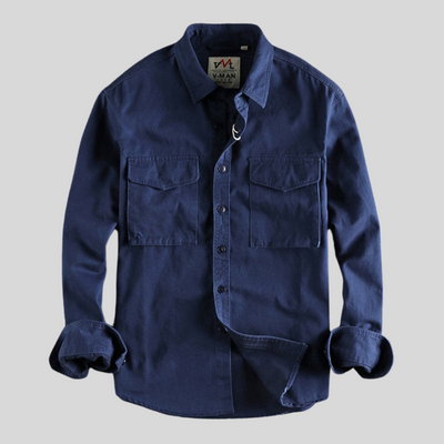 Montiqeu - Premium Cotton Cargo Shirt voor Heren