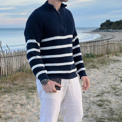 Montiqeu - Stripes Half -Zip Trui