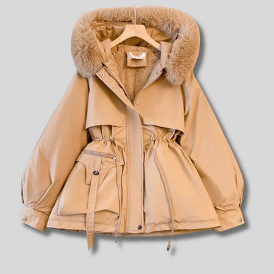 Montique - Luxe Winterparka met Bontkraag voor Dames