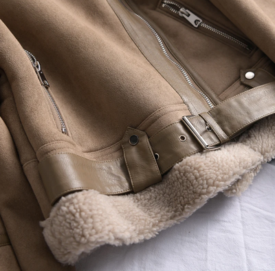 Montique - Modieuze Shearling Jas voor Dames