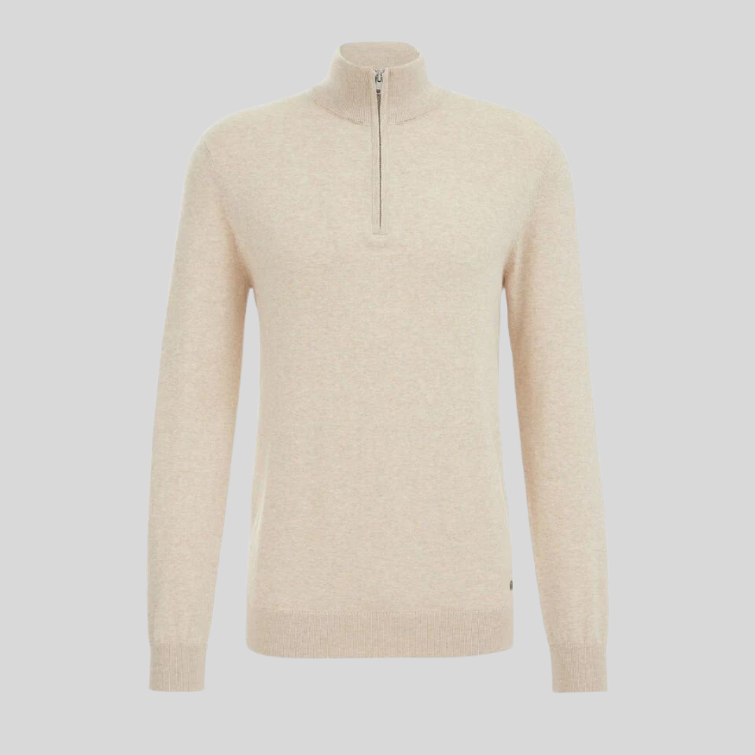 Montiqeu - Luxe Kasjmier Half-Zip Trui